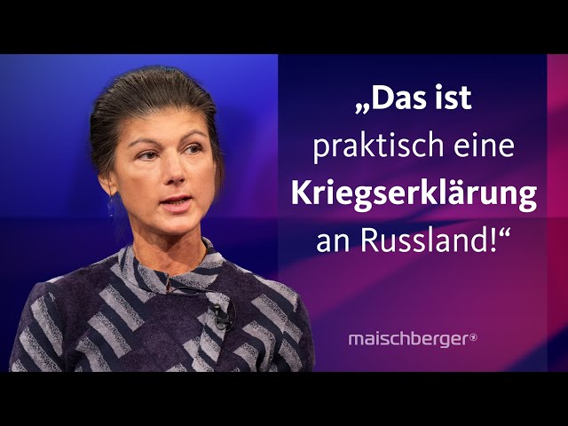 ⁣Sahra Wagenknecht und Katrin Göring-Eckardt diskutieren über den Ukraine-Krieg | maischberger