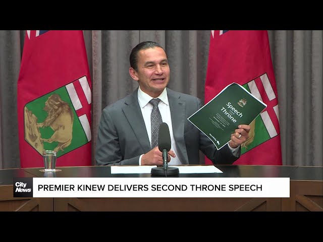 ⁣Premier Kinew delivers second throne speech