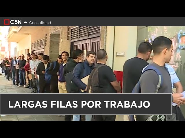 ⁣GRANDES FILAS para CONSEGUIR TRABAJO: RADIOGRAFÍA de la CRISIS