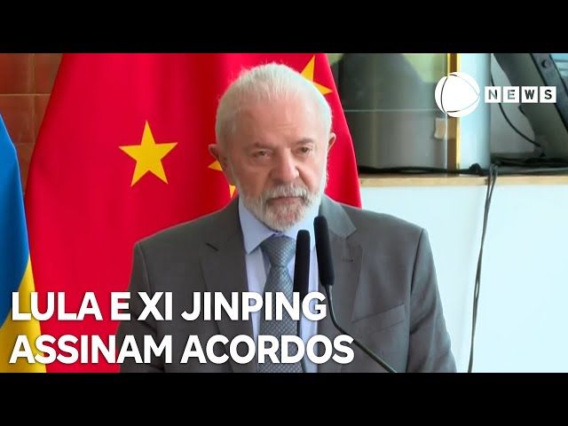 Presidente Lula e Xi Jinping assinam acordos