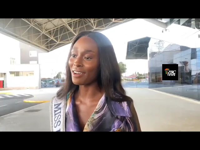 ⁣Miss Universe Zimbabwe , Sakhile Dube returns home from the Miss Universe Pageant in Mexico