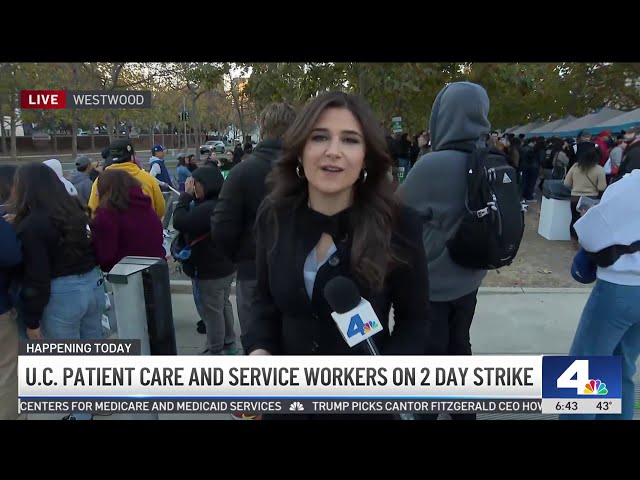 UC patient care and service workers on 2 day strike