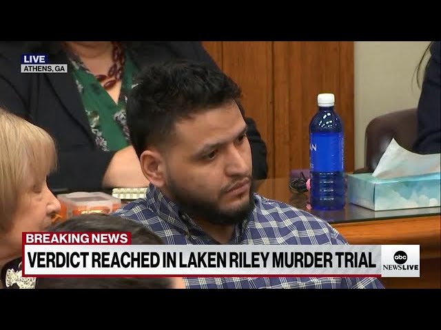 ⁣Laken Riley case: Suspect found guilty of all counts in campus killing