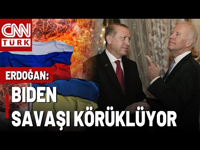 Erdoğan'dan Biden'a Eleştiri: "Dünya Büyük Bir Savaşın Eşiğinde, Biden Savaşı Körüklü