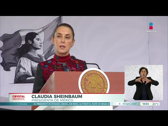 ⁣Sheinbaum destaca la contribución de los mexicanos trabajando en otros países | Crystal Mendivil