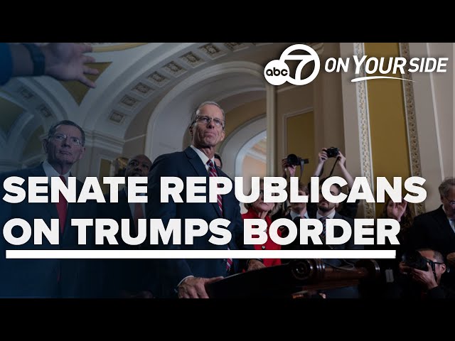 ⁣Senate Republicans are integral to Trump's border agenda