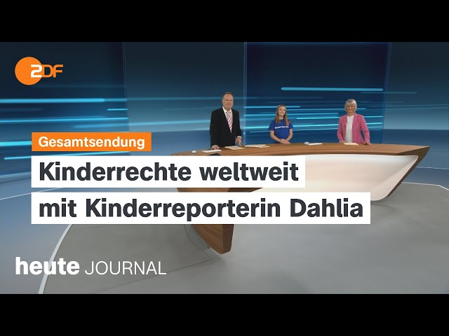 heute journal vom 20.11.2024 Tag der Kinderrechte, K-Frage bei der SPD, Mission "Silberlocke&qu