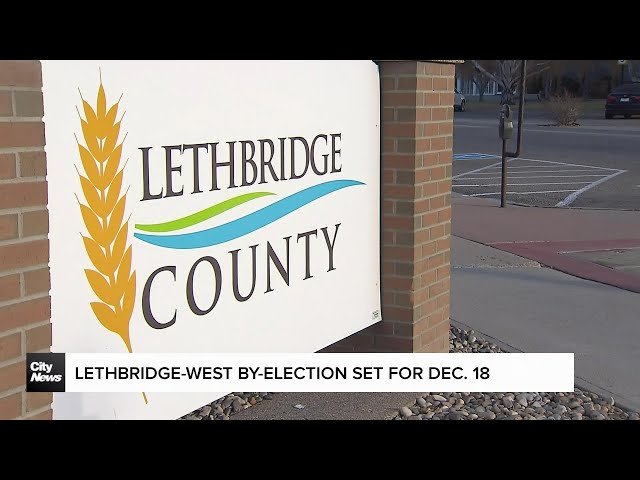 ⁣Lethbridge-West by-election set for Dec. 18