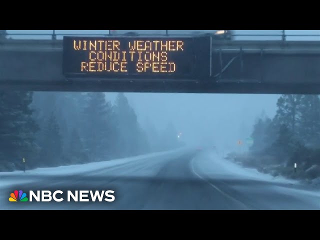 ⁣Bomb cyclone and atmospheric river bring prolonged rain, high winds to West Coast