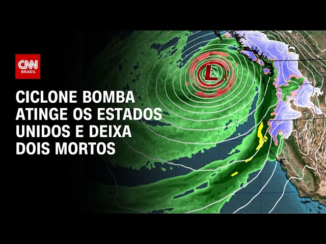 Ciclone bomba atinge os Estados Unidos e deixa dois mortos | CNN PRIME