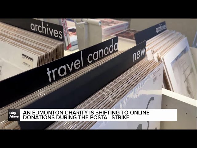 ⁣Edmonton charity is shifting to online donation as postal strike continues