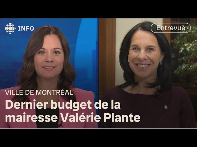 ⁣Valérie Plante présente son budget : entrevue avec la mairesse de Montréal