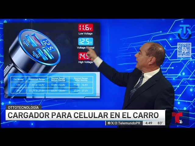 ⁣Cargador para celular en el carro