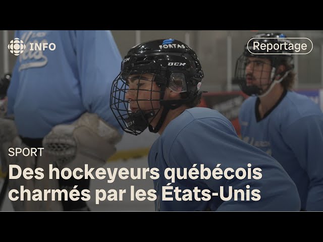 ⁣Hockey universitaire : de jeunes joueurs attirés par les États-Unis