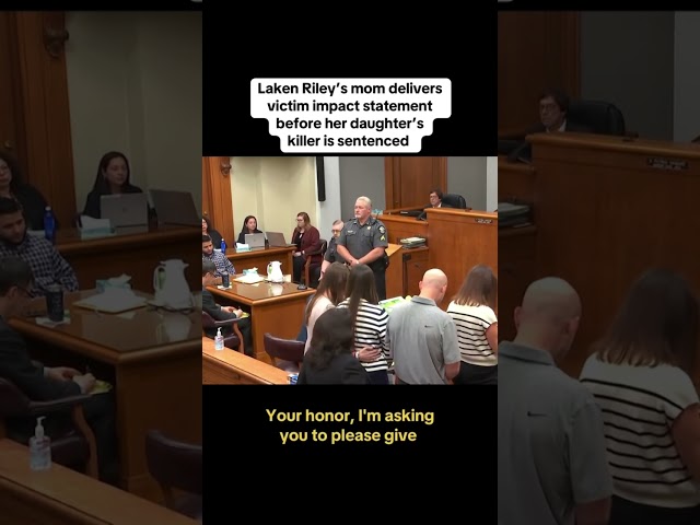 ⁣Laken Riley’s mom gives statement before Jose Ibarra sentenced to life in prison #shorts