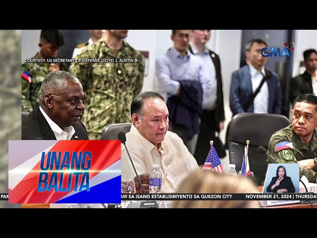 ⁣U.S. Defense Secretary Lloyd Austin III, bumisita sa Command and Control Fusion... | Unang Balita