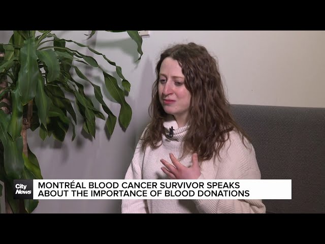 Montreal blood cancer survivor sheds light on vital blood donations