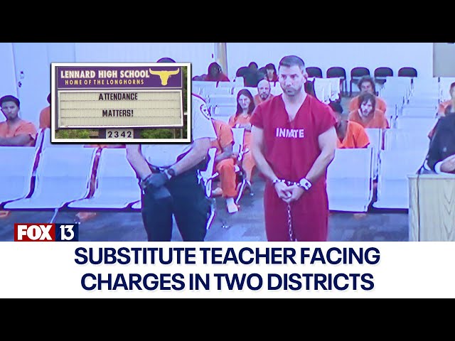 ⁣Substitute teacher arrested, crosses line with Hillsborough, Manatee students