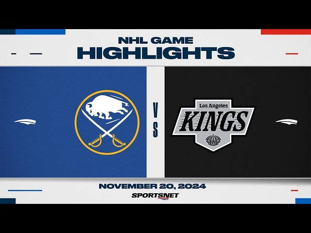 ⁣NHL Highlights | Sabres vs. Kings - November 20th, 2024