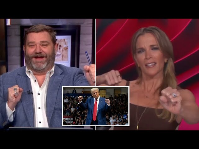 ⁣Paul Murray and Megyn Kelly in hysterics over iconic Trump dance