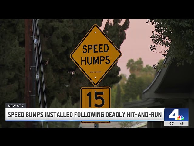 ⁣Speed bumps installed in Highland Park following deadly hit-and-run