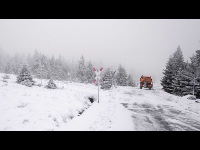 Schneefall in ganz Europa nach polarer Kaltluftfront