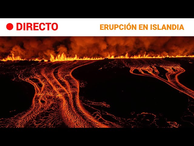 ⁣VOLCÁN  EN DIRECTO: NUEVA ERUPCIÓN EN ISLANDIA, esta vez en REYKJANES y hay una LOCALIDAD EVACUADA