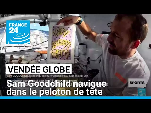 ⁣Vendée Globe 2024 : Sam Goodchild navigue dans le peloton de tête • FRANCE 24