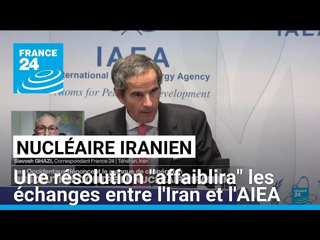 ⁣Nucléaire iranien : une résolution "affaiblira" les échanges entre l'Iran et l'A