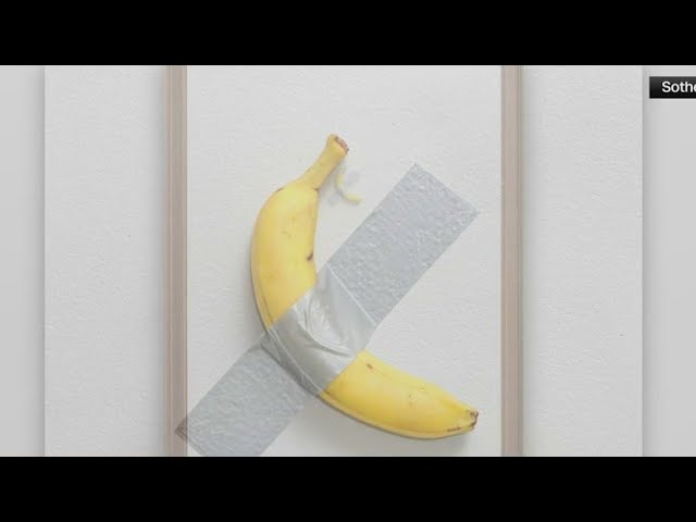 ⁣Duct-taped banana featured at Art Basel Miami sells for over $6 million