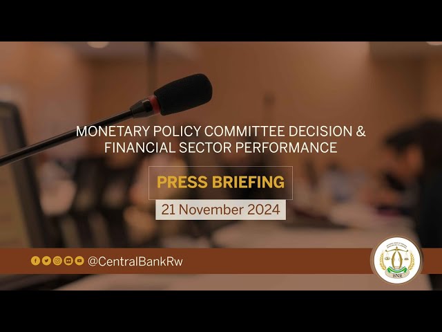 ⁣LIVE: Monetary policy committee decision & Financial sector performance