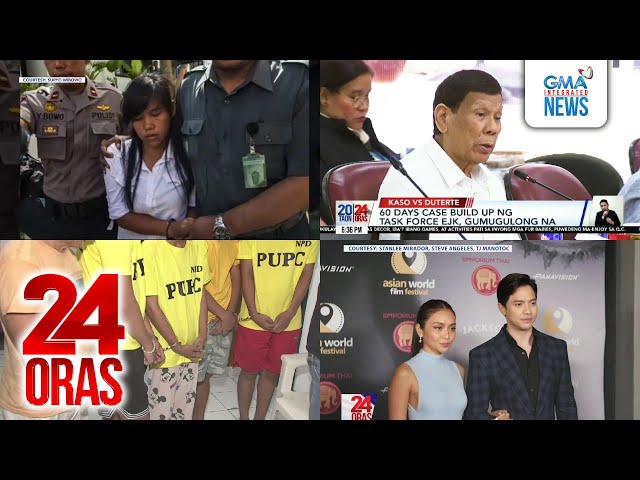 ⁣24 Oras: (Part 1) PBBM sa pagbibigay ng executive clemency kay Veloso: We will see;..., atbp.