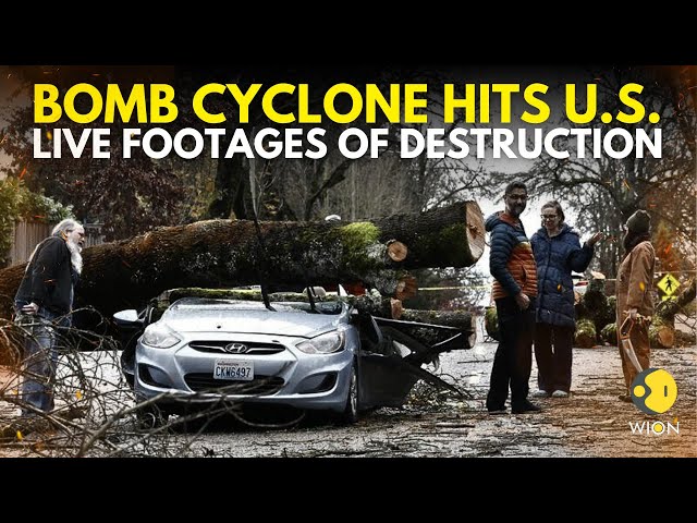 ⁣Bomb Cyclone LIVE: Deadly Cyclone Slams US, Leaves At Leasr Two Dead, 600,000 Without Power | WION