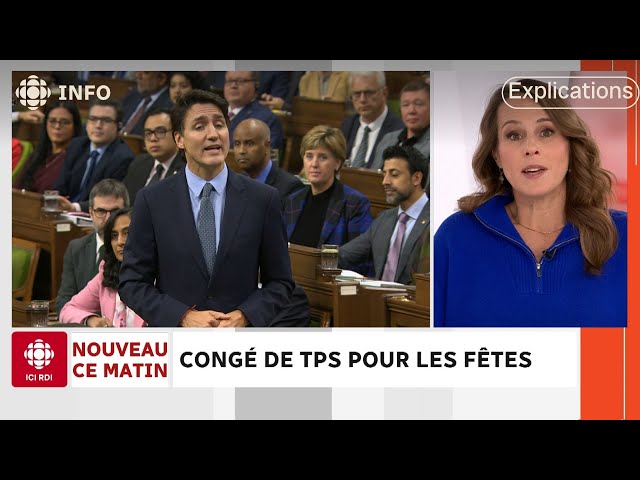 ⁣Congé de TPS prévu avant Noël au Canada | D'abord l'info