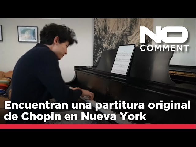 NO COMMENT: Encuentran una partitura original de Chopin en Nueva York