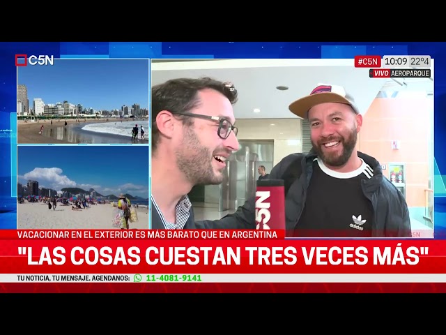 ⁣VACACIONAR en el EXTERIOR es más BARATO que en ARGENTINA: LA VOZ de los TURISTAS