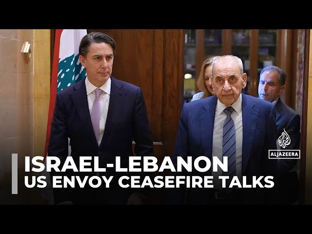 ⁣Lebanon ceasefire talks: US envoy hopes for deal despite new Israeli strikes