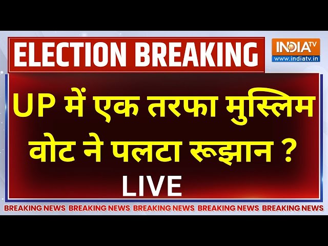 ⁣UP By-Election 2024 Result LIVE: UP में एक तरफा मुस्लिम वोट ने पलटा रूझान?..विपक्ष में हड़कंप ?