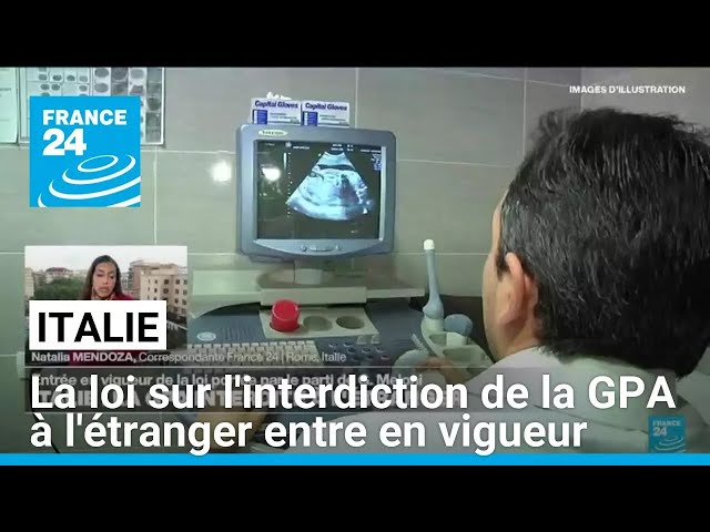 ⁣Italie : la loi sur l'interdiction de la GPA à l'étranger entre en vigueur • FRANCE 24