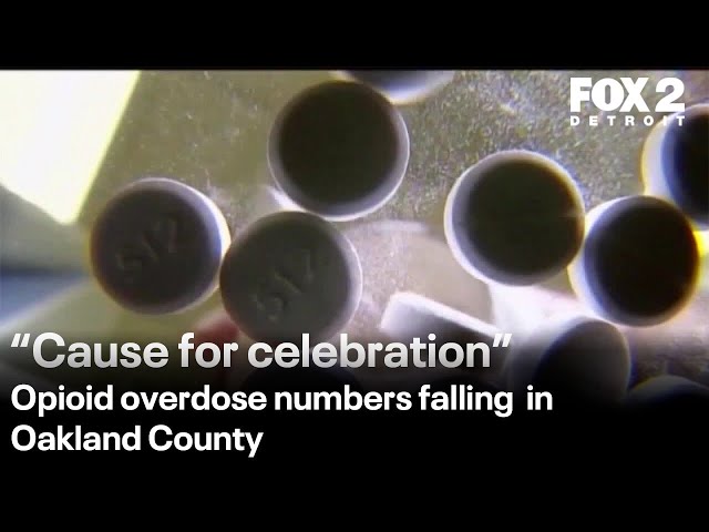 ⁣Opioid overdose numbers falling in Oakland County