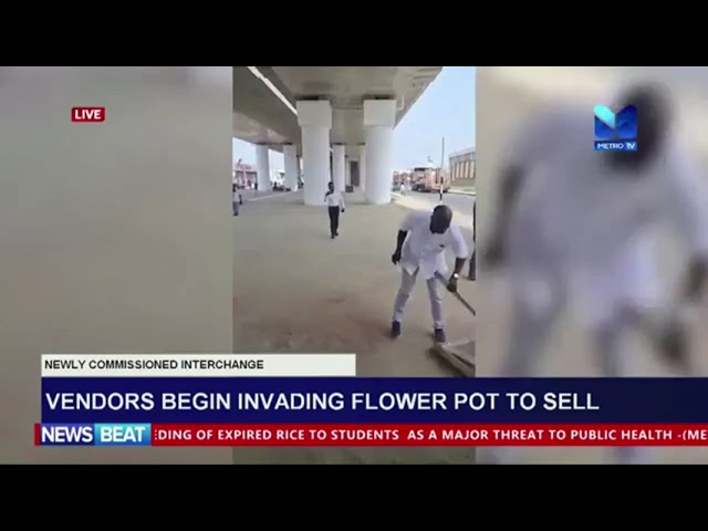 Vendors Begin Invading the Newly Commissioned Interchange at Flower Pot to Sell Their Wares