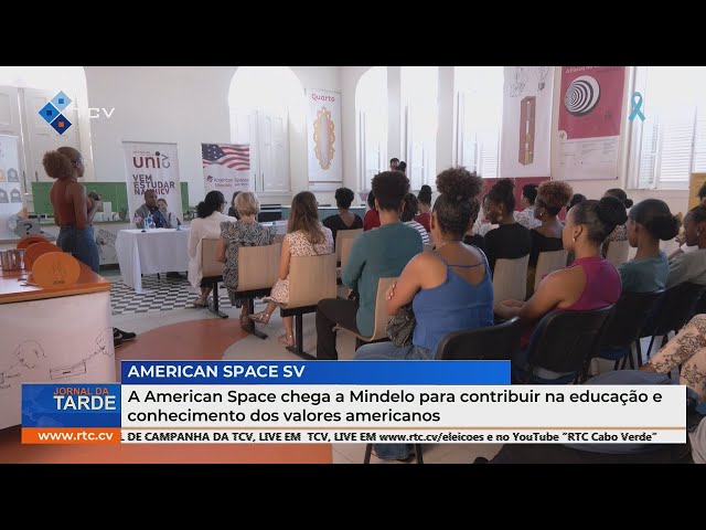 ⁣A American Space chega a Mindelo para contribuir na educação e conhecimento dos valores americanos