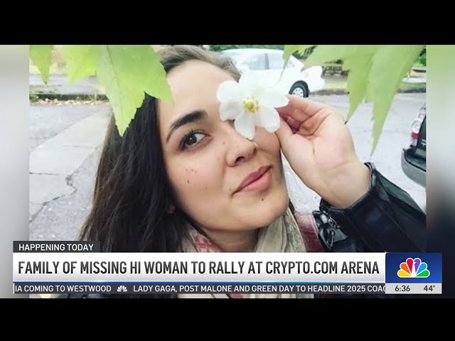 ⁣Family of missing woman to rally at Crypto.com arena