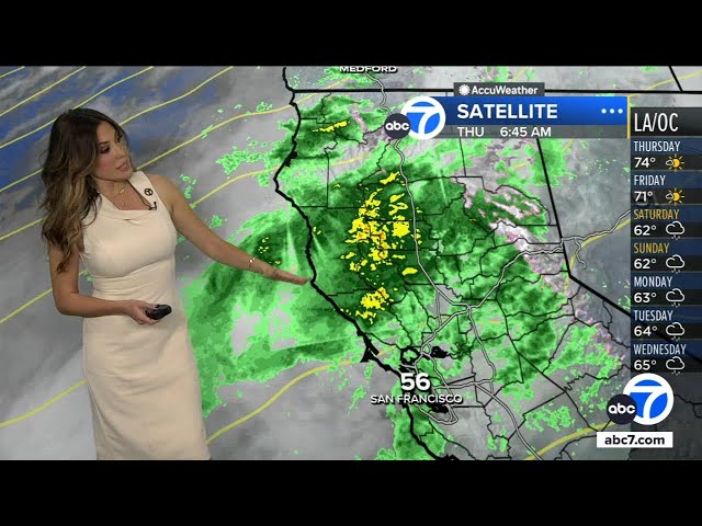 ⁣Atmospheric river will push some rain to SoCal this weekend