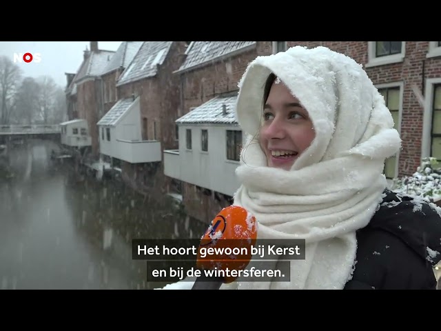 ⁣Sneeuw in provincie Groningen: 'Het is winter, heerlijk!'