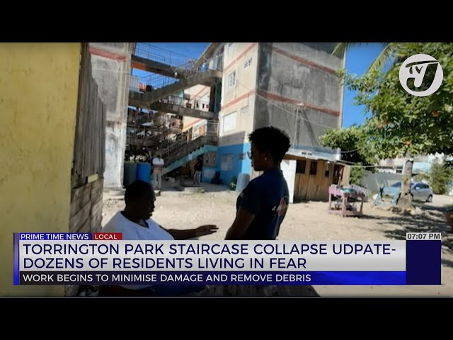 ⁣Torrington Park Staircase Collapse Update - Dozens of Residents Living in Fear | TVJ News