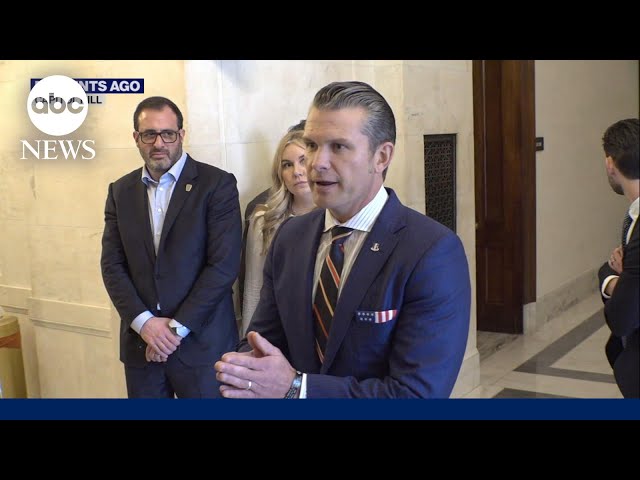 ⁣Hegseth meets with GOP senators to fight for nomination