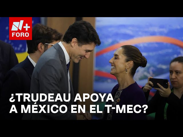 ⁣Sheinbaum asegura que Trudeau no está de acuerdo con sacar a México del T-MEC - Expreso de la Mañana