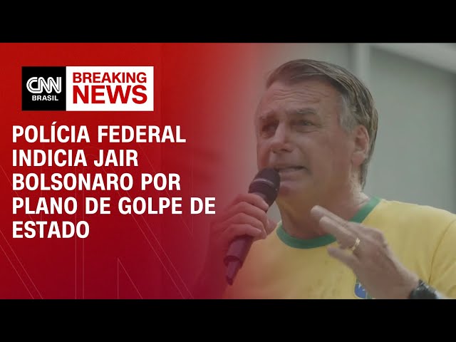 ⁣Polícia Federal indicia Jair Bolsonaro por plano de golpe de Estado | CNN 360º