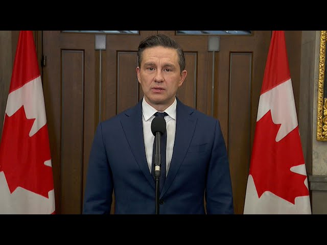 ⁣Liberals' holiday GST plan "sounds like a trick," Poilievre says; calls for permanent